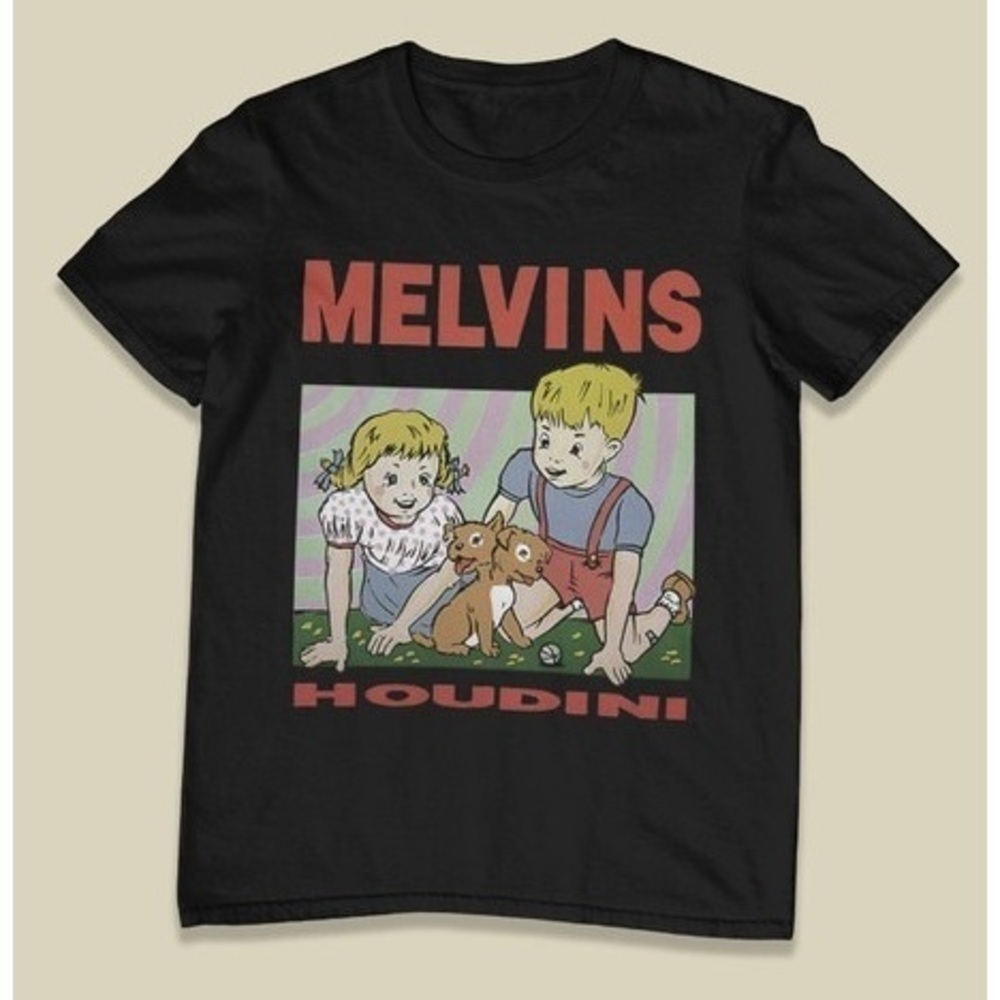 Melvins Houdini Album Black Unisex Shirt Metal Punk Rock Band Shirt
